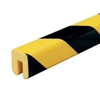 Varovný a ochranný profil 10, černá / žlutá, 2,6 cm × 3 cm × 500 cm